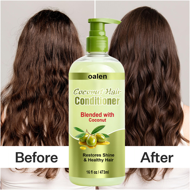 Oalen Private Label Olive Moisture Professional Olive Oil Hair Growth Kit Coconut Mint for Damaged 4c Hair Moisturizing,oalen cosmetics