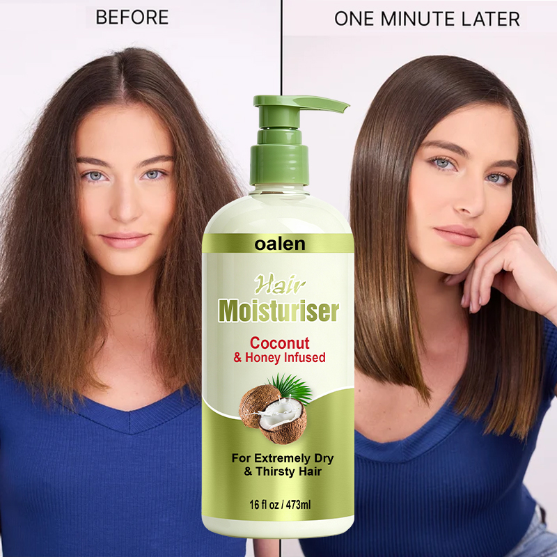 Oalen Private Label Olive Moisture Professional Olive Oil Hair Growth Kit Coconut Mint for Damaged 4c Hair Moisturizing,oalen cosmetics