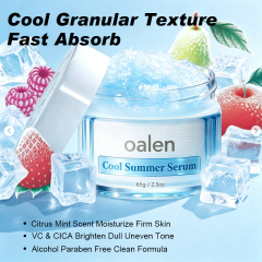 Oalen Private Label Citrus Mint Ice Facial Sorbet Serum Vitamin c Centella Soothe Redness Balance Oil Mild Skincare,oalen cosmetics