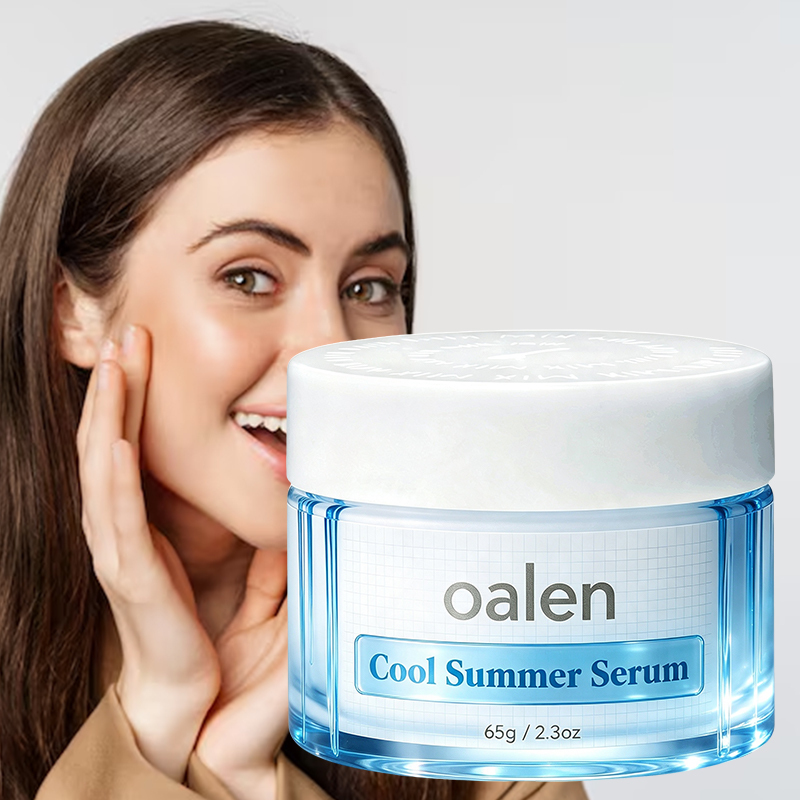 Oalen Private Label Citrus Mint Ice Facial Sorbet Serum Vitamin c Centella Soothe Redness Balance Oil Mild Skincare,oalen cosmetics