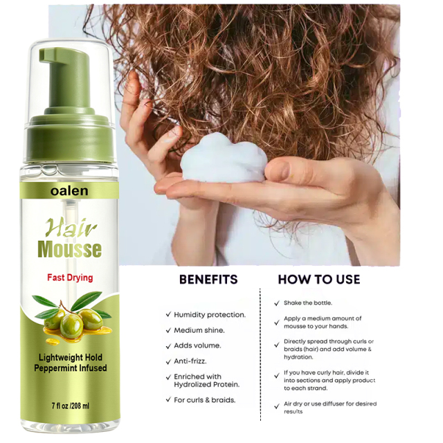 Olive Oil Hair Care Kit Moisture Professional Olive Curly Hair Collection Shampoo Conditioner Masque Growth Oil,oalen cosmetics