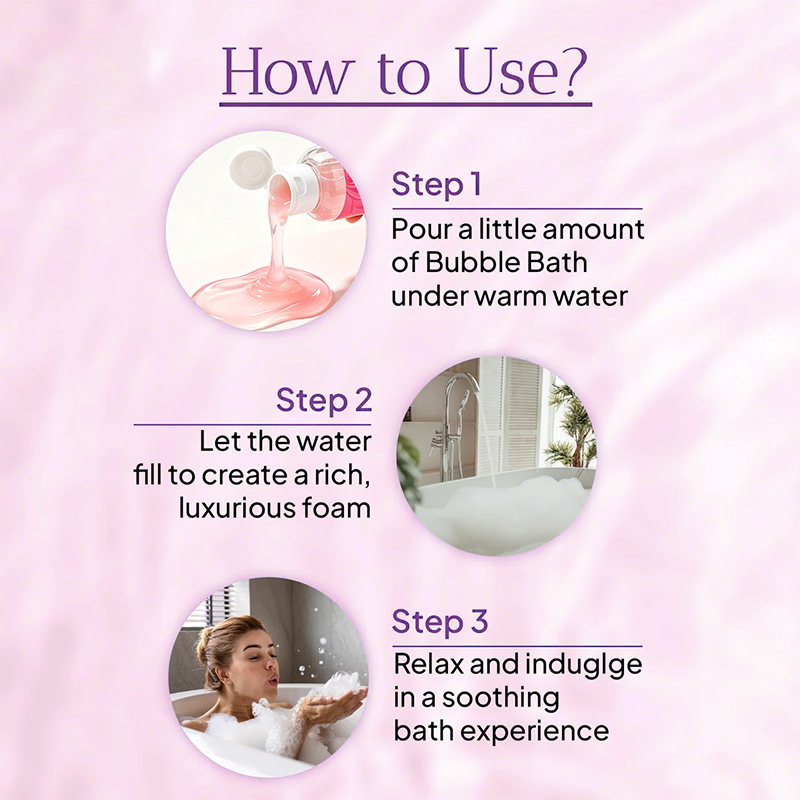 Luxfume Private Label Rose White Tea Bubble Bath Dense Foam Soothing Aroma Home Bathing Product,oalen cosmetics