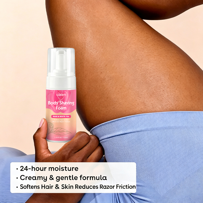 Luxfume Private Label Rose White Tea Scent Shaving Foam Delicate Fluffy Foam for Pre Shaving Reduce Blade Friction Skin Care,oalen cosmetics