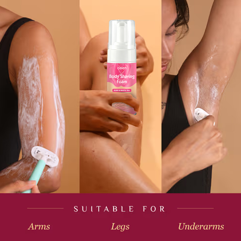 Luxfume Private Label Rose White Tea Scent Shaving Foam Delicate Fluffy Foam for Pre Shaving Reduce Blade Friction Skin Care,oalen cosmetics