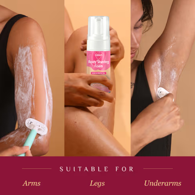 Luxfume Private Label Rose White Tea Scent Shaving Foam Delicate Fluffy Foam for Pre Shaving Reduce Blade Friction Skin Care,oalen cosmetics