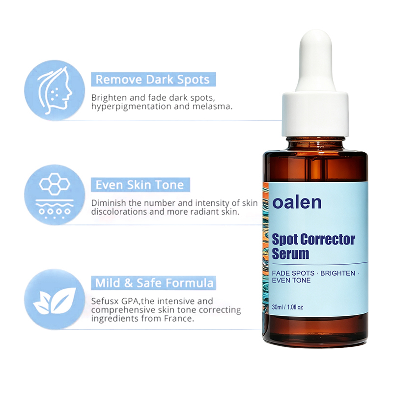 Luxfume Private Label Remove Dark Spot Serum Fade Blemish Discoloration Brighten Dull Complexion Soothe Moisturize Facial Skin,oalen cosmetics