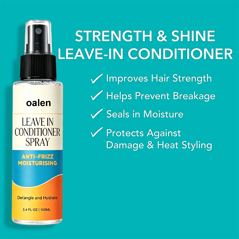 Luxfume Private Label Leave in Conditioner Spray Anti Frizz Moisturising Detangling Hair Spray for All Hair Types,oalen cosmetics