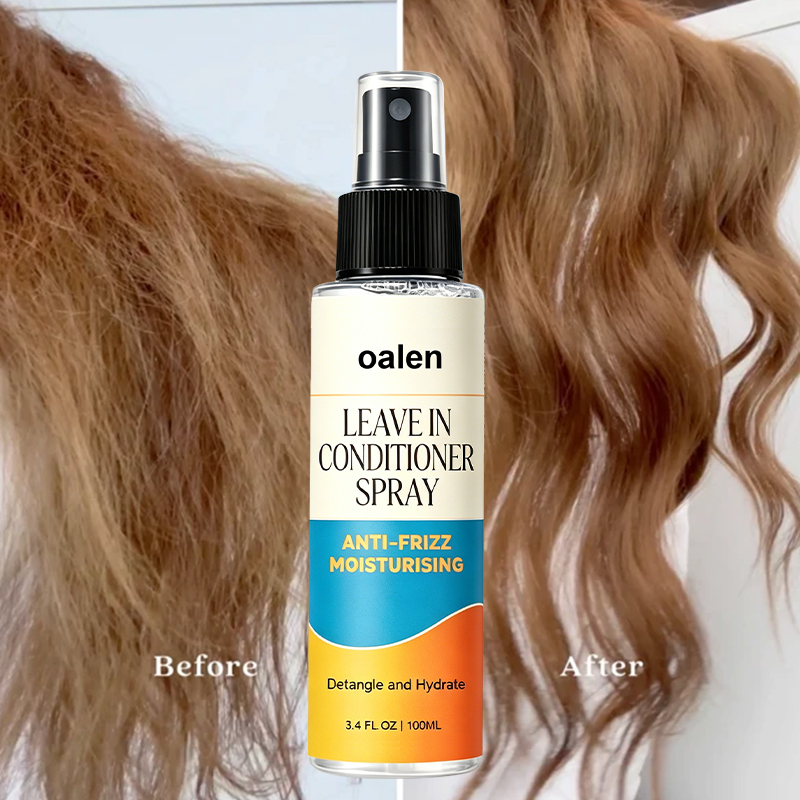 Luxfume Private Label Leave in Conditioner Spray Anti Frizz Moisturising Detangling Hair Spray for All Hair Types,oalen cosmetics