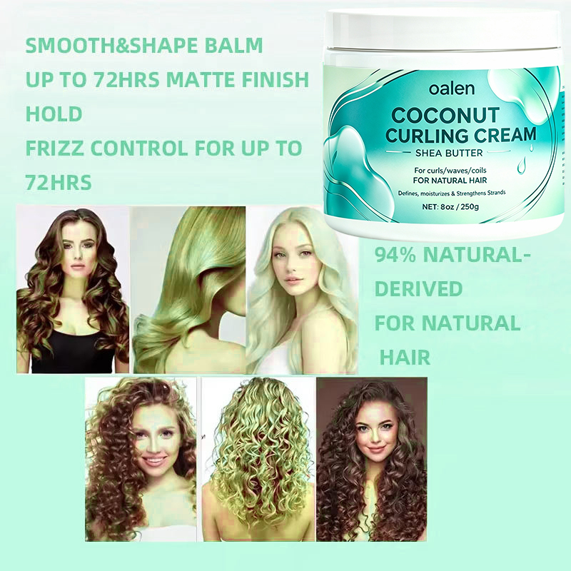 Oalen Private Label 5 in 1 Curl Hair Products Kit Long Lasting Moisturizing Styling Products for Curly and Wavy Hair,oalen cosmetics
