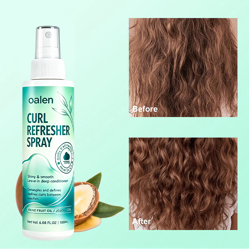 Oalen Private Label 5 in 1 Curl Hair Products Kit Long Lasting Moisturizing Styling Products for Curly and Wavy Hair,oalen cosmetics