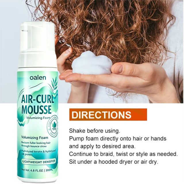 Oalen Private Label 5 in 1 Curl Hair Products Kit Long Lasting Moisturizing Styling Products for Curly and Wavy Hair,oalen cosmetics