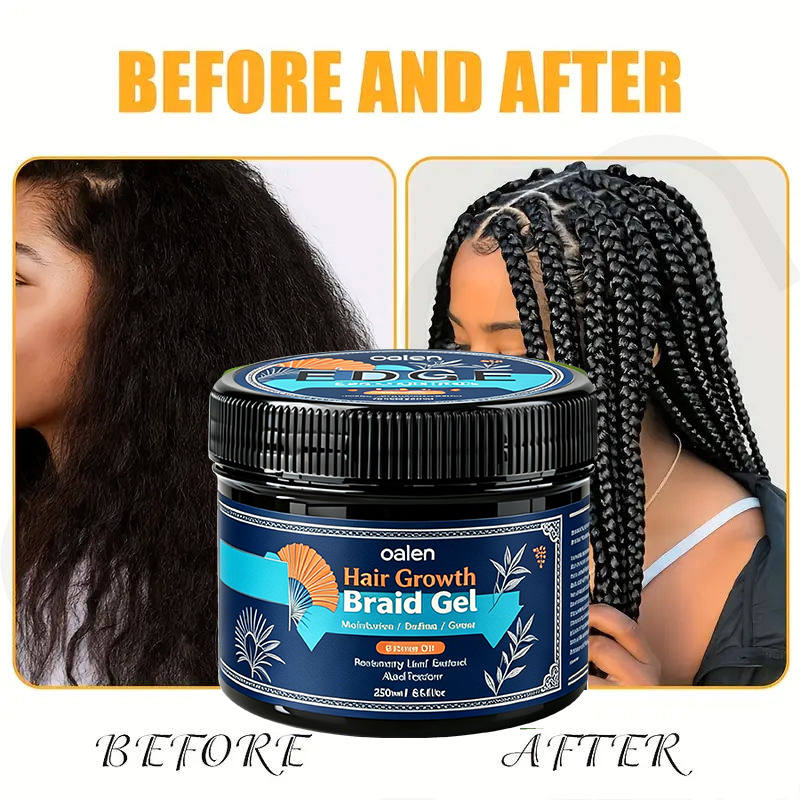 Oalen Private Label Braid Care Hair Kit Scalp Oil Braid Sheen Spray Braid Gel for Box Braids and Twists Hairstyles,MY SHOP