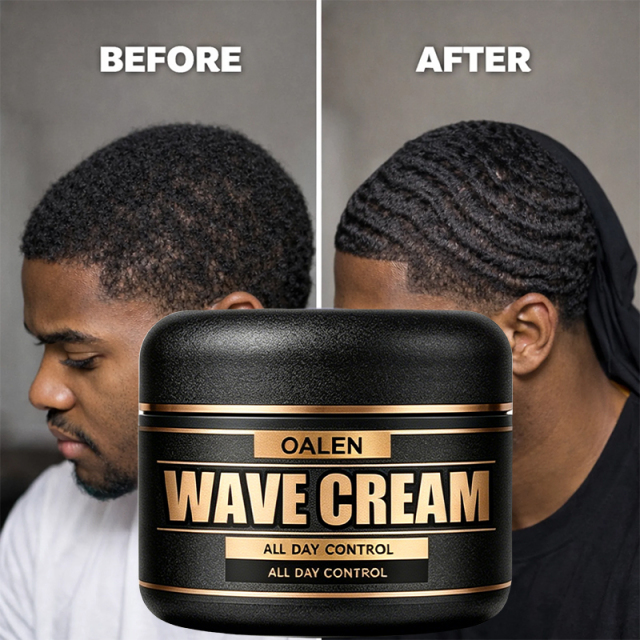 Oalen Private Label Black Men's Hair Styling Kit for 360 Waves Wave Pomade Styling Powder Strong Hold Spray and Edge Control Gel,MY SHOP