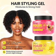 Private Label Strong Hold Style Hair Pomade Natural Ingredients Hair Styling Gel for Braid and All Kinds of Hair Styling Product,oalen cosmetics