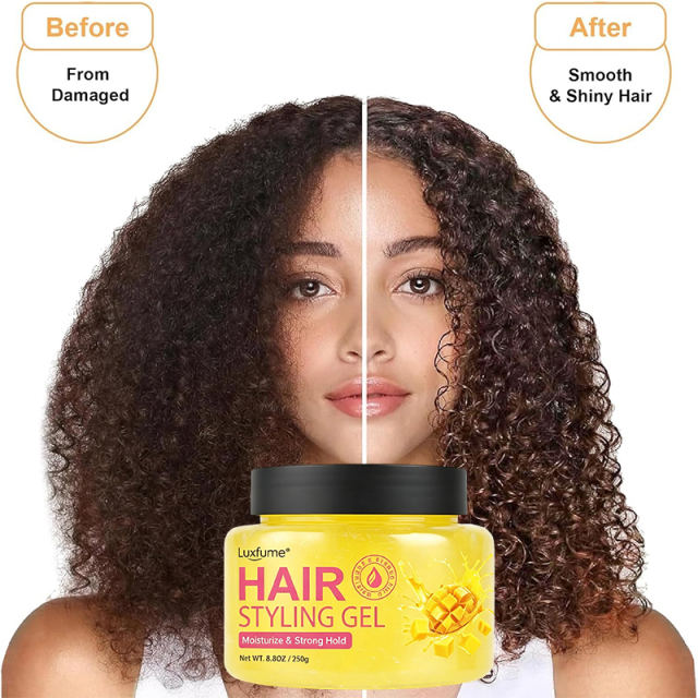 Private Label Strong Hold Style Hair Pomade Natural Ingredients Hair Styling Gel for Braid and All Kinds of Hair Styling Product,oalen cosmetics