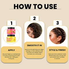 Private Label Strong Hold Style Hair Pomade Natural Ingredients Hair Styling Gel for Braid and All Kinds of Hair Styling Product,oalen cosmetics