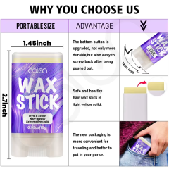 Private Label Strong Hold No Flaking & Residue Hair Wax Stick for Curly Frizzy Hair Edge Control Wax Stick for Flyaways Hair,oalen cosmetics