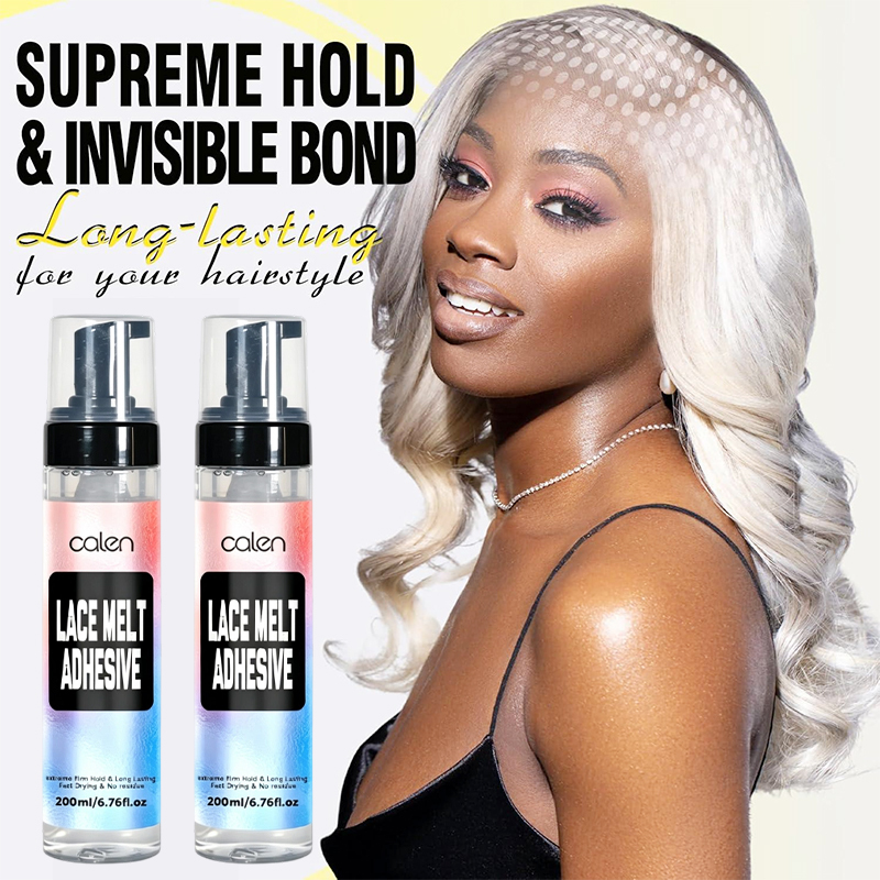 ODM OEM Wholesale Lace Melt Adhesive 200ml Long-Lasting Hold Strengthen Wig Melt Mousse Waterproof Sweatproof for Wigs,MY SHOP