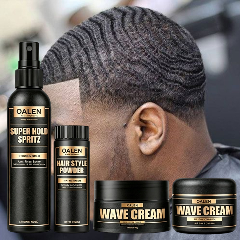 Luxfume Private Label Complete Mens 360 Wave Hair Styling Products Set Wave Pomade Styling Powder Super Strong Hold for Coily,MY SHOP