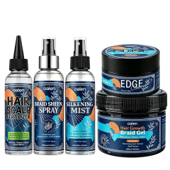 Luxfume Private Label Braids Set Hair Scalp Fertilizer Braid Sheen Spray Hair Growth Braid Gel Edge Control for Box Braids,MY SHOP