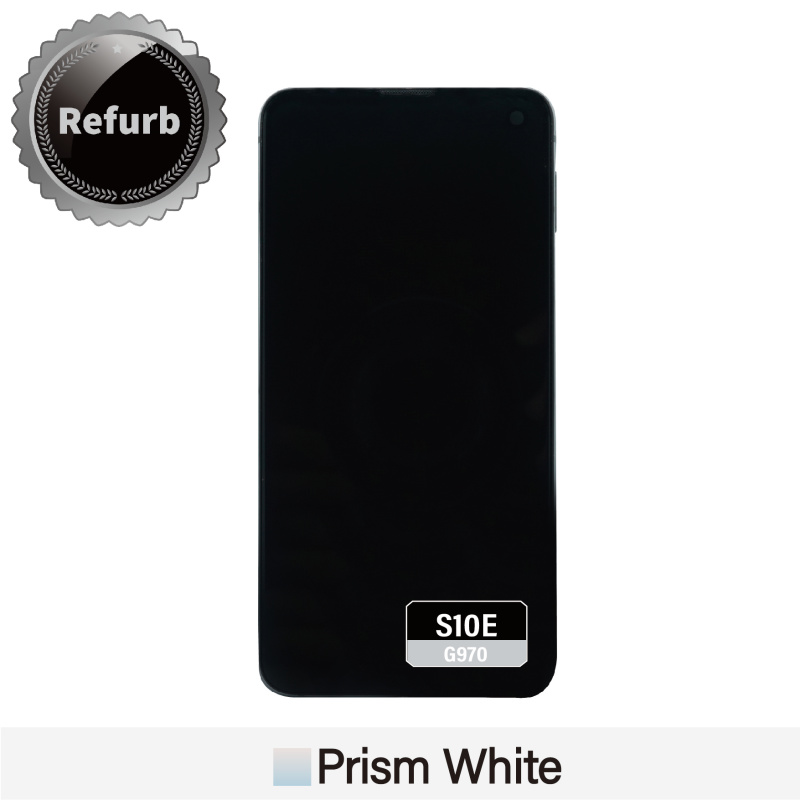 Refurbished Replacement OLED Screen With Frame for Samsung Galaxy S10E - G970F - Prism White