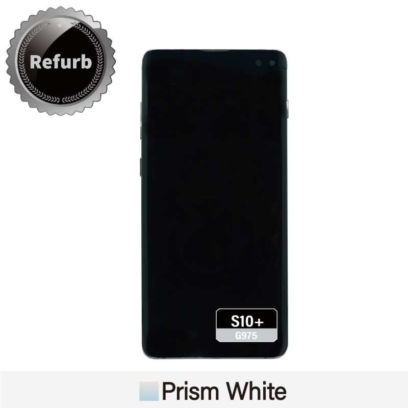 Refurbished Replacement OLED Screen With Frame for Samsung Galaxy S10 Plus - G975F -  Prism White