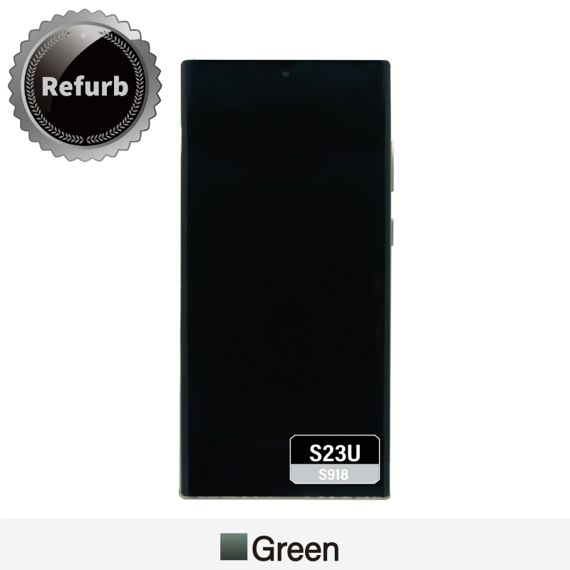 Refurbished Replacement OLED Screen With Frame for Samsung Galaxy S23 Ultra - S918 - Green