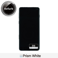 Refurbished Replacement OLED Screen With Frame for Samsung Galaxy S10 - G973F -  Prism White