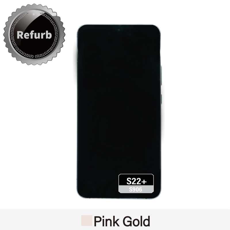 Refurbished Replacement OLED Screen With Frame for Samsung Galaxy S22 Plus - S906 -  Pink Gold