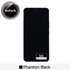 Refurbished Replacement OLED Screen With Frame for Samsung Galaxy S22 - S901 -  Phantom Black