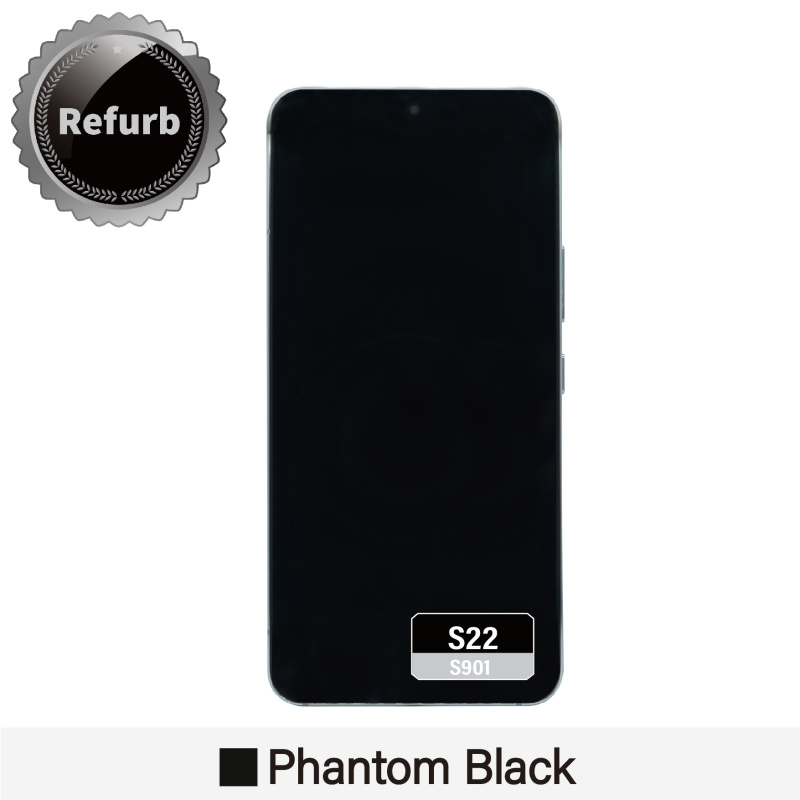 Refurbished Replacement OLED Screen With Frame for Samsung Galaxy S22 - S901 -  Phantom Black