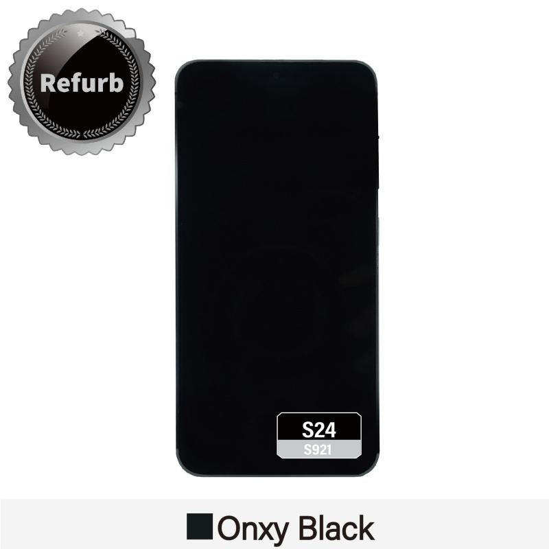 Refurbished Replacement OLED Screen With Frame for Samsung Galaxy S24 - S921 - Onyx Black