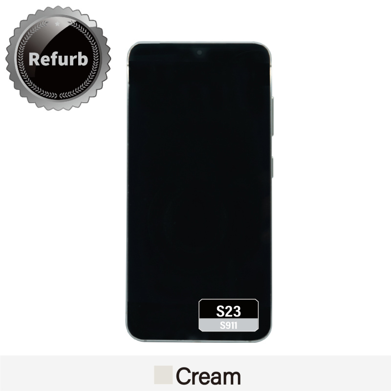 Refurbished Replacement OLED Screen With Frame for Samsung Galaxy S23 - S911 - Cream