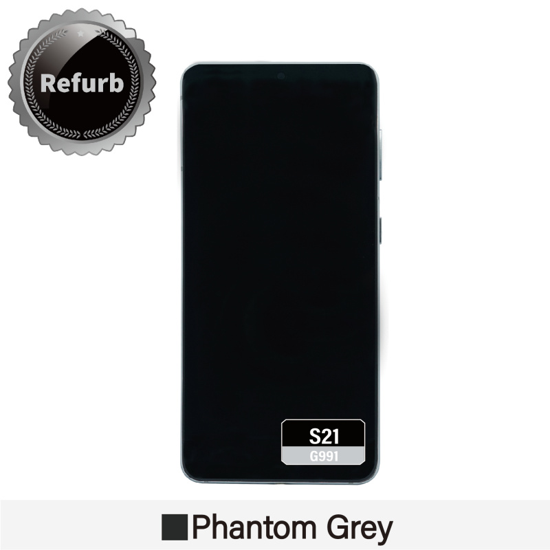 Refurbished Replacement OLED Screen With Frame for Samsung Galaxy S21 - G991 -  Phantom Grey