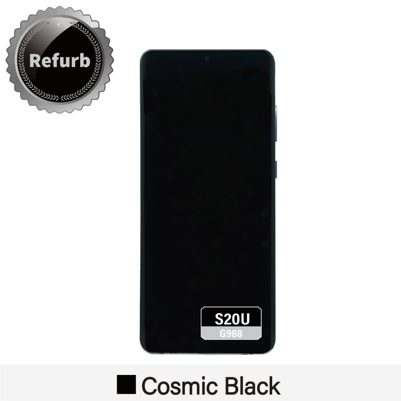 Refurbished Replacement OLED Screen With Frame for Samsung Galaxy S20 Ultra - G988 - Cosmic Black