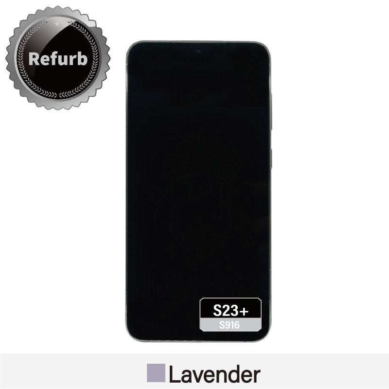 Refurbished Replacement OLED Screen With Frame for Samsung Galaxy S23 Plus - S916 - Lavender