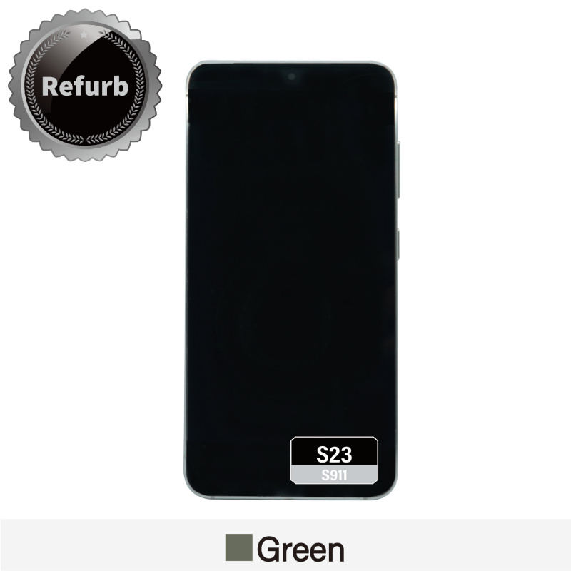 Refurbished Replacement OLED Screen With Frame for Samsung Galaxy S23 - S911 - Green