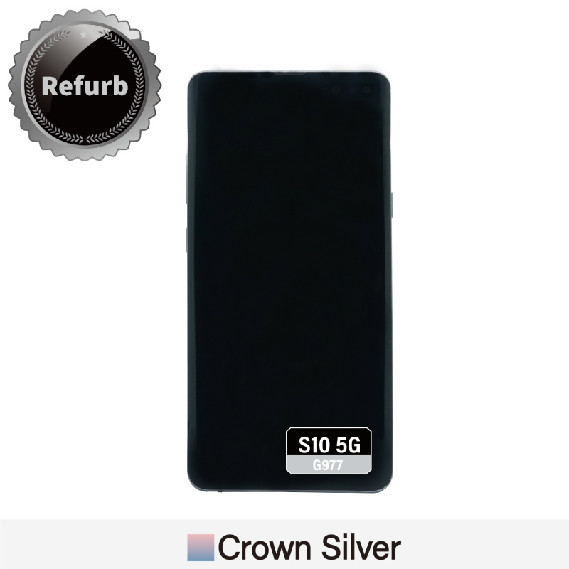 Refurbished Replacement OLED Screen With Frame for Samsung Galaxy S10 5G - G977F - Crown Silver