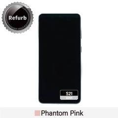 Refurbished Replacement OLED Screen With Frame for Samsung Galaxy S21 - G991 -  Phantom Pink