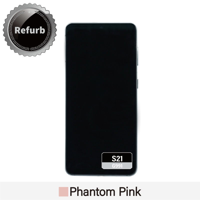 Refurbished Replacement OLED Screen With Frame for Samsung Galaxy S21 - G991 -  Phantom Pink