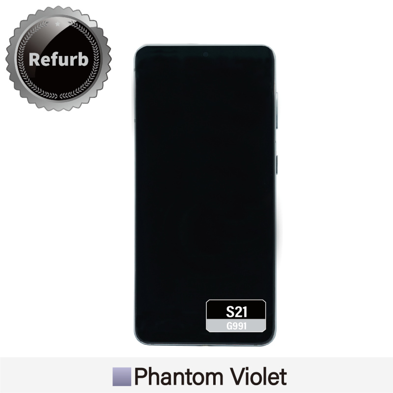 Refurbished Replacement OLED Screen With Frame for Samsung Galaxy S21 - G991 -  Phantom Violet