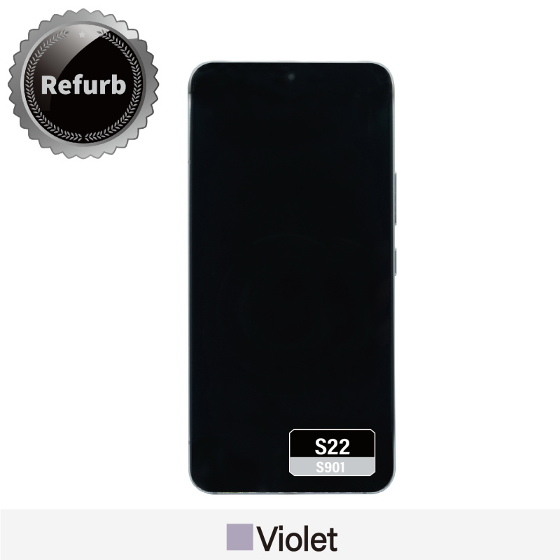Refurbished Replacement OLED Screen With Frame for Samsung Galaxy S22 - S901 -  Violet