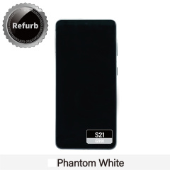 Refurbished Replacement OLED Screen With Frame for Samsung Galaxy S21 - G991 -  Phantom White