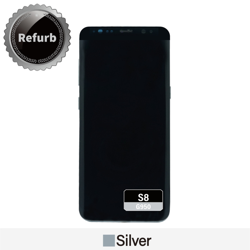 Refurbished Replacement OLED Screen With Frame for Samsung Galaxy S8 - G950F - Silver