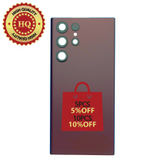 HQ Back Glass Replacement For Samsung Galaxy S22 Ultra - Burgundy