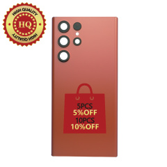 HQ Back Glass Replacement For Samsung Galaxy S22 Ultra - Flemingo Pink