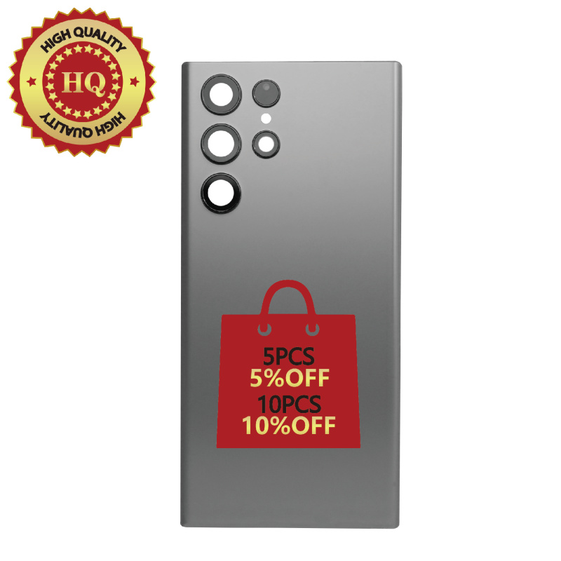 HQ Back Glass Replacement For Samsung Galaxy S22 Ultra - Graphite