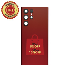 HQ Back Glass Replacement For Samsung Galaxy S22 Ultra - Red