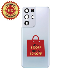 HQ Back Glass Replacement For Samsung Galaxy S21 Ultra - Silver
