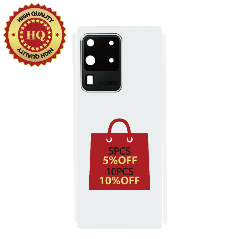 HQ Back Glass Replacement For Samsung Galaxy S20 Ultra - Cloud White